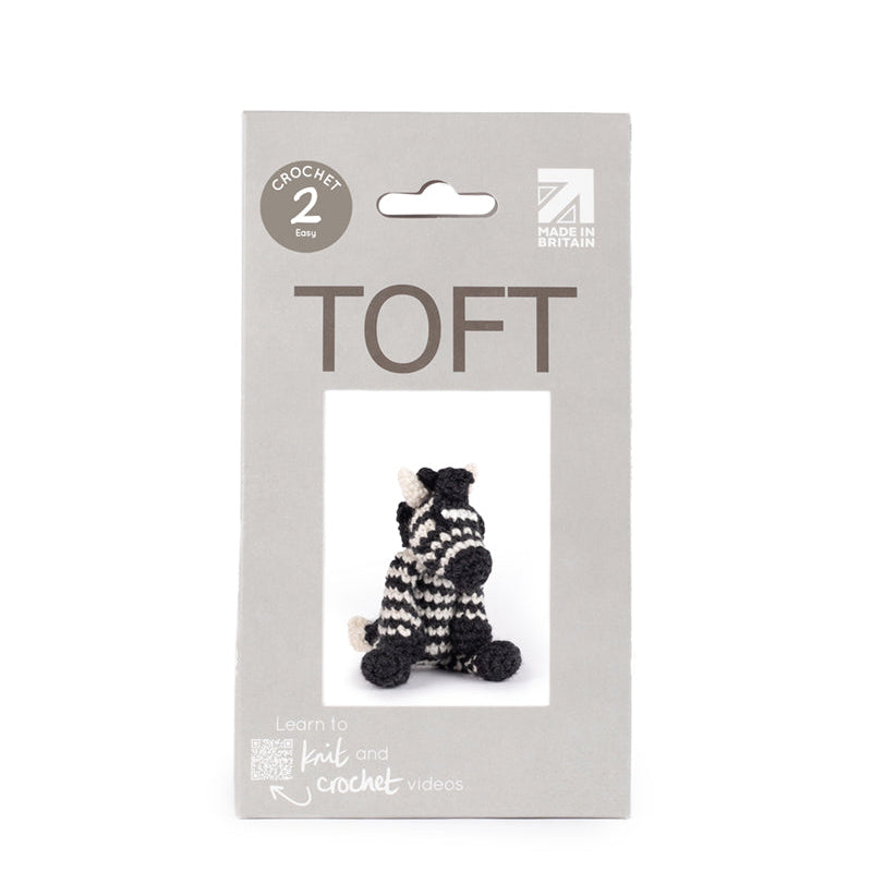 Toft Mini Crochet Kit- Alice the Zebra