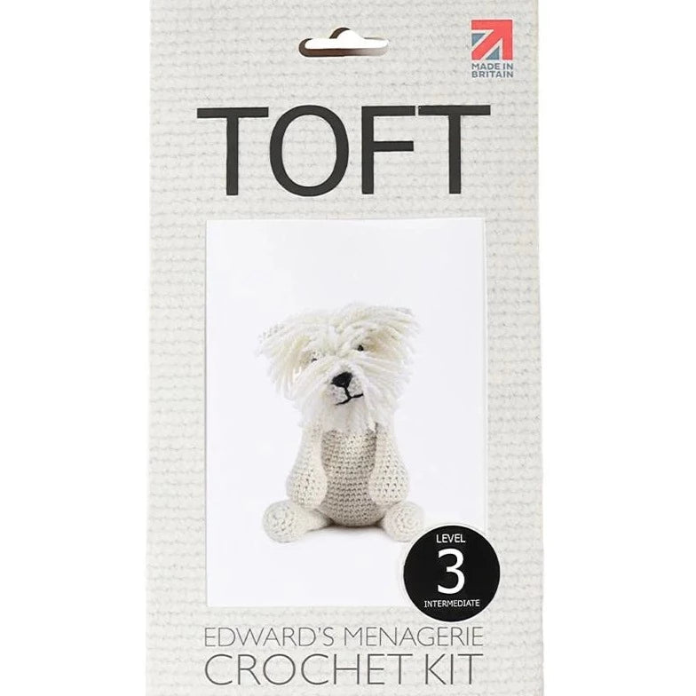Toft Crochet Kit- Geoff the Westie (Cream)