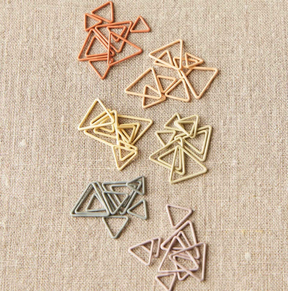 CocoKnits Triangle Stitch Markers Earth Tones