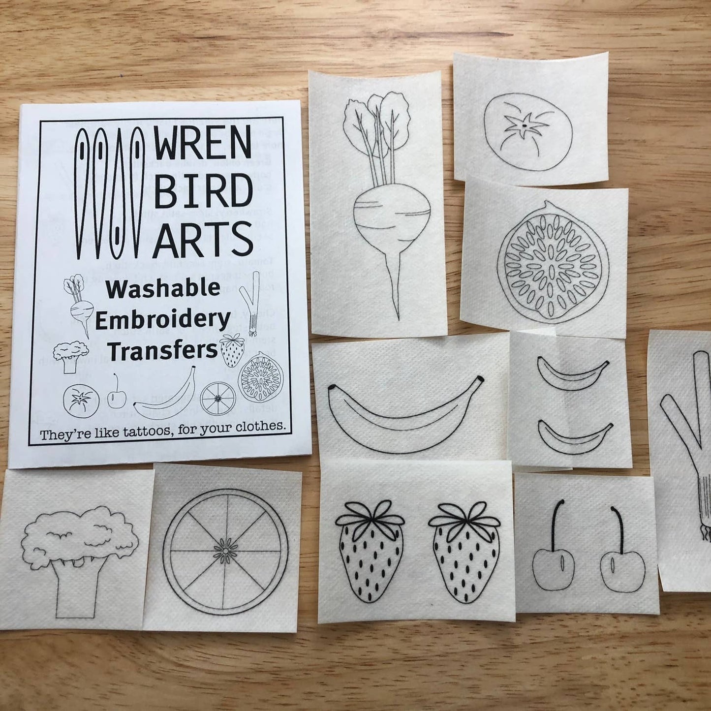 WrenBirdArts Embroidery Transfers