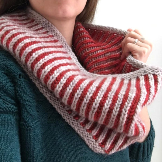 Learn to Knit a Brioche Cowl