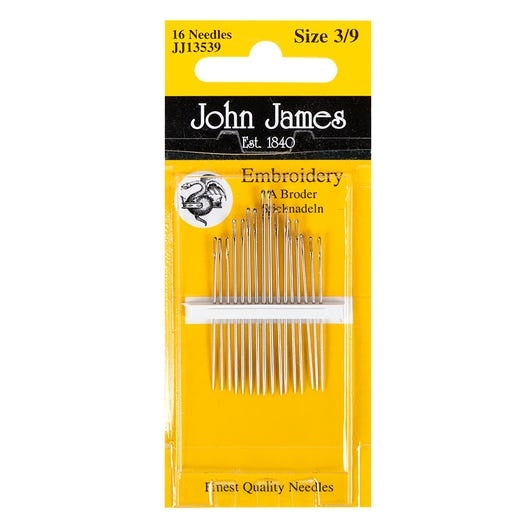 John James Embroidery Needles 3/9